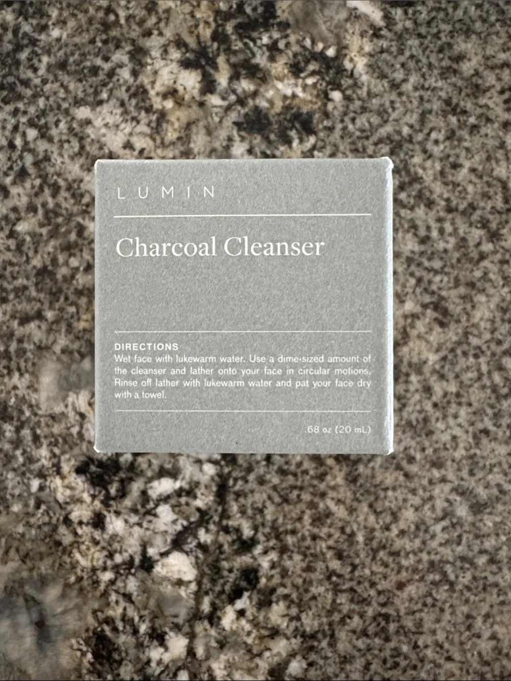 LUMIN charcoal cleanser men’s .68 oz new - Bundle of 4